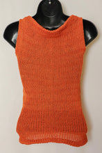 Load image into Gallery viewer, Loom Knit Spice Shell 60s Top

